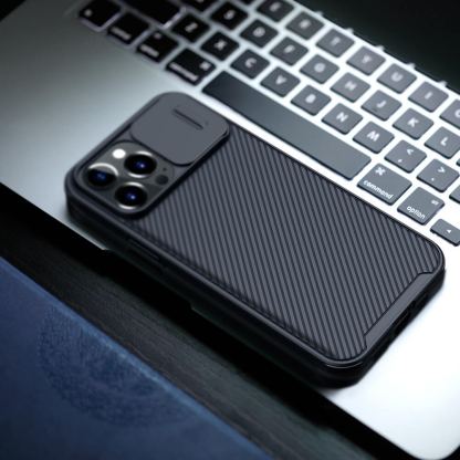 Nillkin CamShield Pro Magnetic Hard Case - хибриден удароустойчив кейс за iPhone 13 Pro Max (син) 7