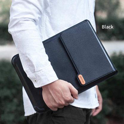 Nillkin Versatile Laptop Sleeve 14 3in1 - калъф с цип и вградена поставка за преносими компютри до 14 инча (черен) 2