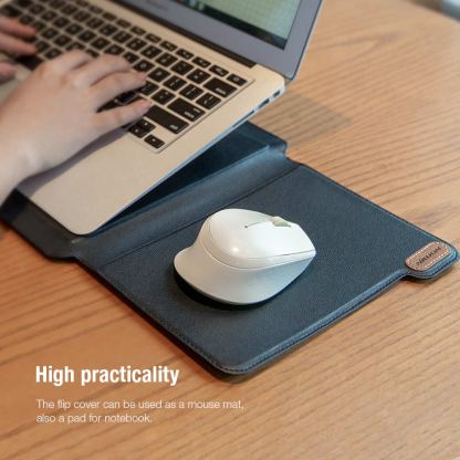 Nillkin Versatile Laptop Sleeve 14 3in1 - калъф с цип и вградена поставка за преносими компютри до 14 инча (черен) 4