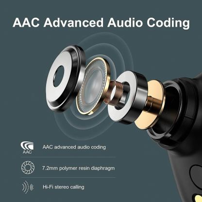 Xiaomi Haylou GT5 TWS Hi-Fi Wireless Earbuds - безжични блутут слушалки с кейс за мобилни устройства (черен) 6