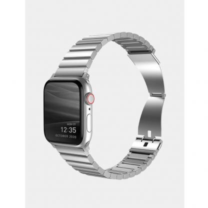 Uniq Strova Stainless Steel Band - стоманена каишка за Apple Watch 42мм, 44мм, 45мм (сребрист) 6