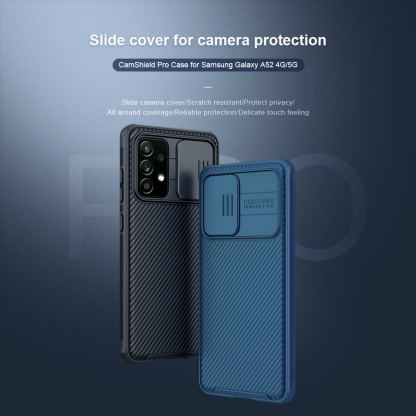 Nillkin CamShield Pro Case - хибриден удароустойчив кейс за Samsung Galaxy A52, A52 5G, A52s 5G (черен) 2