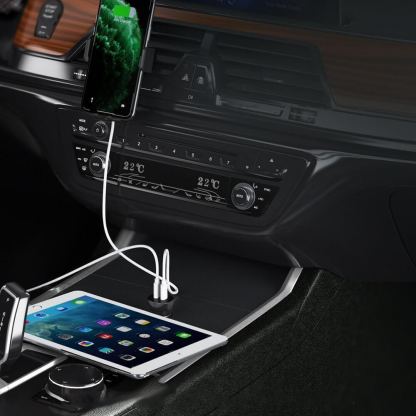 Choetech FCP Dual Quick Car Charger 40W - зарядно за кола с 2xUSB-C изхода с технология за бързо зареждане (черен) 6