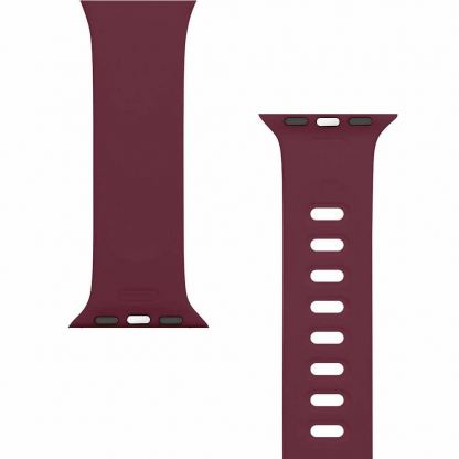 Tactical 798 Silicone Sport Band with Buckle - силиконова каишка за Apple Watch 42мм, 44мм, 45мм (червен) 2