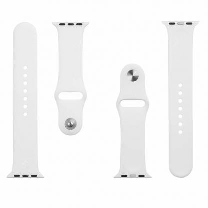 Tactical 465 Silicone Sport Band - силиконова каишка за Apple Watch 38мм, 40мм, 41мм (бял) 3
