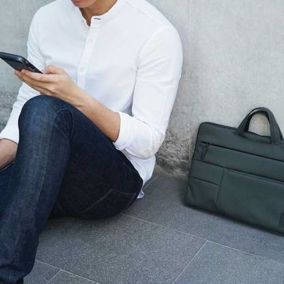 Uniq Cavalier Laptop Bag 15 - елегантна чанта за MacBook Pro 15 и лаптопи до 15 инча (сив) 4