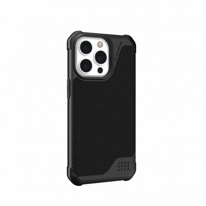 Urban Armor Gear Metropolis LT Kevlar Case - удароустойчив хибриден кейс за iPhone 13 Pro (черен) 3