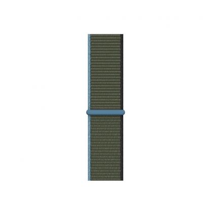 Apple Seasonal Fall Sport Loop - оригинална текстилна каишка за Apple Watch 38мм, 40мм, 41мм (тъмнозелен) 2