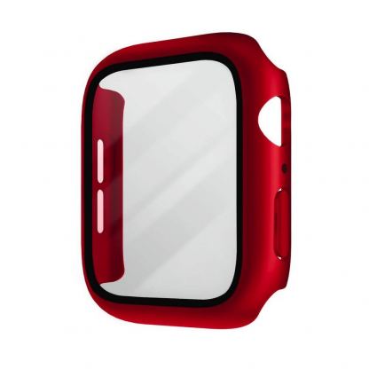 Uniq Nautic Apple Watch Case 40mm - качествен твърд кейс с вграден стъклен протектор за дисплея на Apple Watch 40мм (червен) 3