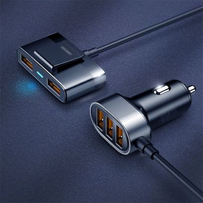 Joyroom Multi 5 Port USB Car Charger 31W - зарядно за кола с 5 USB порта за смартфони, таблети и мобилни устройства (черен) 7