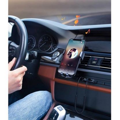 Ugreen USB Wireless Bluetooth 5.0 AUX Audio Adapter - безжичен блутут аудио адаптер, чрез който можете да прехвърлите звука от телевизор или компютър към слушалки или аудио система (черен) 4