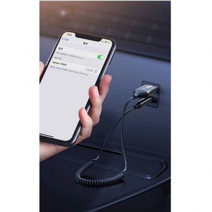 Ugreen USB Wireless Bluetooth 5.0 AUX Audio Adapter - безжичен блутут аудио адаптер, чрез който можете да прехвърлите звука от телевизор или компютър към слушалки или аудио система (черен) 9