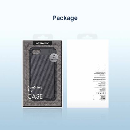 Nillkin CamShield Pro Case - хибриден удароустойчив кейс за iPhone SE (2020), iPhone 8, iPhone 7 (черен) 7