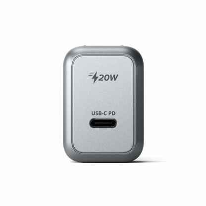 Satechi 20W USB-C Wall Charger - захранване с USB-C изход с технология за бързо зареждане (сив)