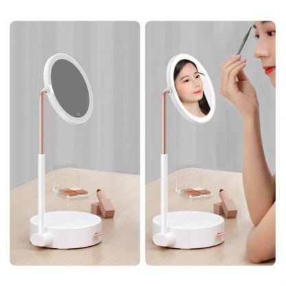 Baseus Smart Beauty Makeup Mirror (DGZM-02) - огледало с LED светлина и отделение за гримове (бял) 15