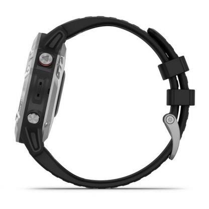 Garmin Fenix 6 - мултиспорт GPS часовник (сребрист с черна каишка)  8