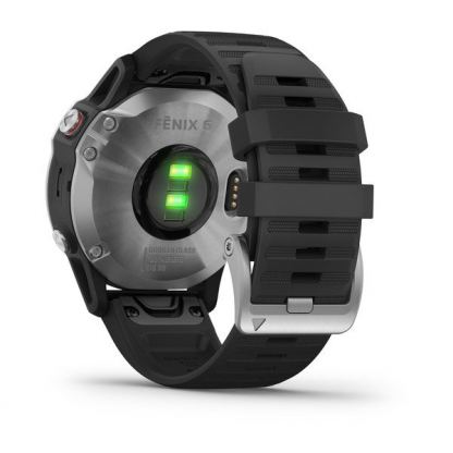 Garmin Fenix 6 - мултиспорт GPS часовник (сребрист с черна каишка)  9