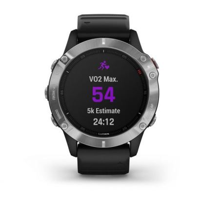 Garmin Fenix 6 - мултиспорт GPS часовник (сребрист с черна каишка)  10