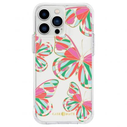 CaseMate Tough Print Case - дизайнерски кейс с висока защита за iPhone 13 Pro Max, iPhone 12 Pro Max (розов) 2