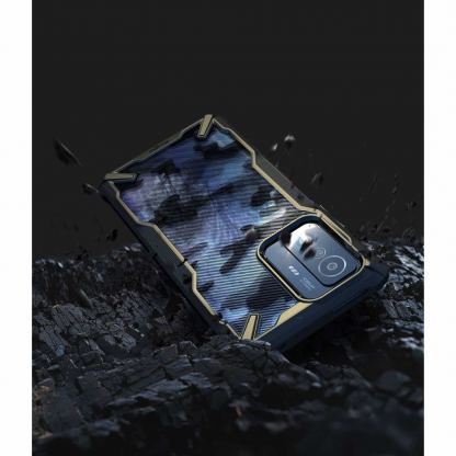Ringke Fusion X Case - хибриден удароустойчив кейс за Xiaomi Mi 11T Pro, Xiaomi Mi 11T (черен-камуфлаж) 7