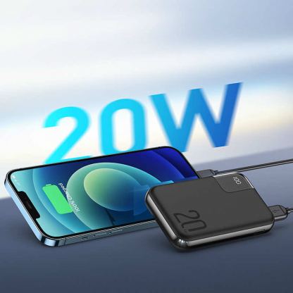 Joyroom 20W Fast Charging Power Bank 10000 mAh - преносима външна батерия с USB-C порт, и 2xUSB-A изхода (черен) 7