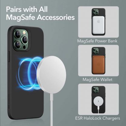 ESR Cloud MagSafe Case - силиконов (TPU) калъф с MagSafe за iPhone 13 Pro Max (зелен) 4