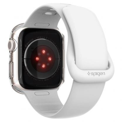 Spigen Thin Fit Case - качествен твърд кейс за Apple Watch 7 41мм (прозрачен) 3