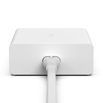 Belkin Boost Charge Pro 4-Port GaN Charger 108W - захранване за ел. мрежа за лаптопи, смартфони и таблети с 2xUSB и 2xUSB-C изходи с технология за бързо зареждане (бял) 4