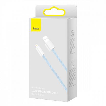 Baseus Dynamic Fast Charging Lightning to USB Cable 2.4A (CALD000503) - USB към Lightning кабел за Apple устройства с Lightning порт (200 см) (син) 4