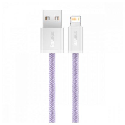 Baseus Dynamic Fast Charging Lightning to USB Cable 2.4A (CALD000405) - USB към Lightning кабел за Apple устройства с Lightning порт (100 см) (лилав) 4