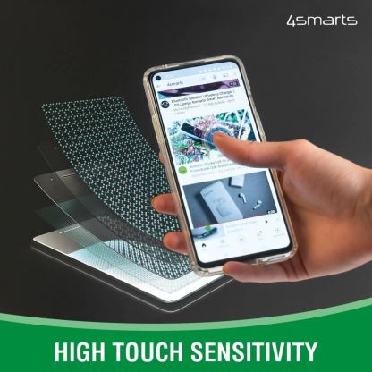 4smarts 360° Premium Protection Set - хибриден удароустойчив кейс с MagSafe и стъклено защитно покритие за дисплея на iPhone 13 (прозрачен) 6