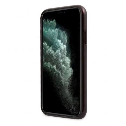 BMW M Metallic Black Edges Hard Case - хибриден удароустойчив кейс за iPhone 11 (черен-прозрачен) 3