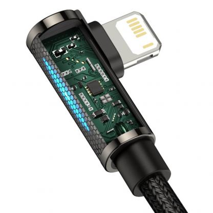 Baseus Legend Elbow Lightning to USB Cable 2.4A (CALCS-A01) - USB към Lightning кабел за Apple устройства с Lightning порт (200 см) (черен) 8