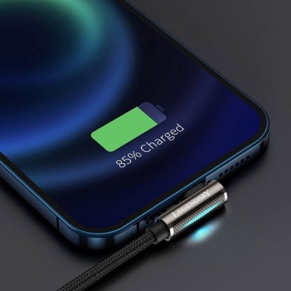 Baseus Legend Elbow Lightning to USB Cable 2.4A (CALCS-01) - USB към Lightning кабел за Apple устройства с Lightning порт (100 см) (черен) 8