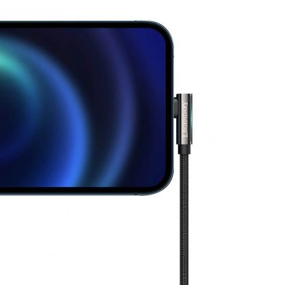 Baseus Legend Elbow Lightning to USB Cable 2.4A (CALCS-01) - USB към Lightning кабел за Apple устройства с Lightning порт (100 см) (черен) 12