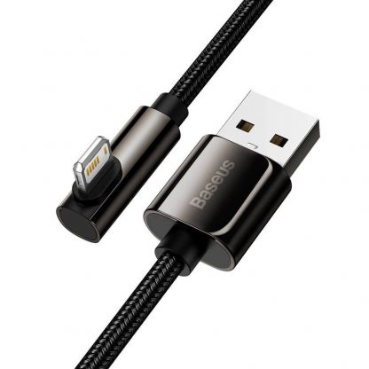 Baseus Legend Elbow Lightning to USB Cable 2.4A (CALCS-01) - USB към Lightning кабел за Apple устройства с Lightning порт (100 см) (черен) 15