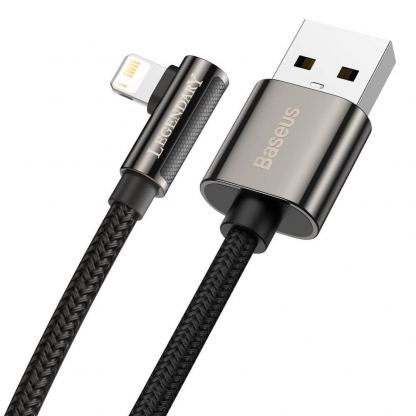 Baseus Legend Elbow Lightning to USB Cable 2.4A (CALCS-01) - USB към Lightning кабел за Apple устройства с Lightning порт (100 см) (черен) 17