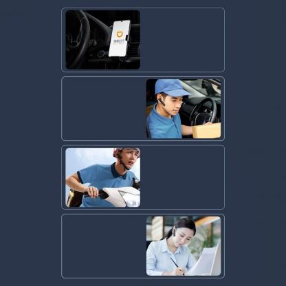 Joyroom Single Wireless Bluetooth Earphone with Mic - безжична Bluetooth слушалка за мобилни устройства (черен) 12