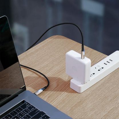 Baseus Water Drop USB-C to USB-C Cable PD 2.0 60W (CATGH-J09) - кабел с въжена оплетка за устройства с USB-C порт (100 см) (черен) 7