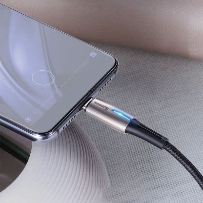 Baseus Water Drop USB-C to USB-C Cable PD 2.0 60W (CATGH-J09) - кабел с въжена оплетка за устройства с USB-C порт (100 см) (черен) 8