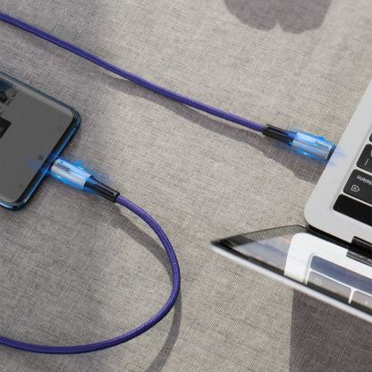 Baseus Water Drop USB-C to USB-C Cable PD 2.0 60W (CATGH-J09) - кабел с въжена оплетка за устройства с USB-C порт (100 см) (черен) 10