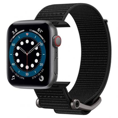Spigen DuraPro Flex Nylon Band - текстилна каишка за Apple Watch 42мм, 44мм, 45мм (черен) 2