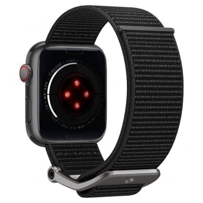 Spigen DuraPro Flex Nylon Band - текстилна каишка за Apple Watch 42мм, 44мм, 45мм (черен) 3