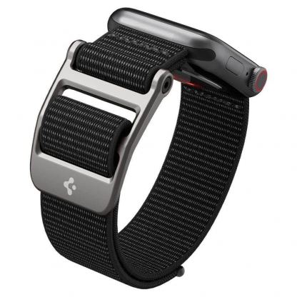 Spigen DuraPro Flex Nylon Band - текстилна каишка за Apple Watch 42мм, 44мм, 45мм (черен) 8
