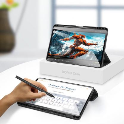 DUX DUCIS Domo Tablet Case - полиуретанов кейс с поставка и отделение за Xiaomi Mi Pad 5 Pro, Mi Pad 5 (черен) 14