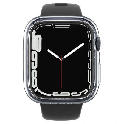 Spigen Thin Fit Case - качествен твърд кейс за Apple Watch 9 45мм, Apple Watch 8 45мм, Apple Watch 7 45мм (прозрачен) 6
