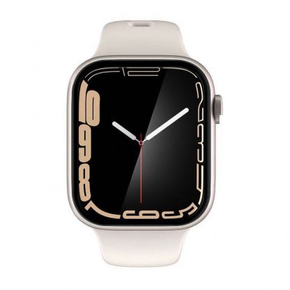 Spigen ProFlex EZ Fit Hybrid Glass Protector - хибридно защитно покритие с извити ръбове за целия дисплей на Apple Watch 7 41мм (2 броя) (черен-прозрачен) 4