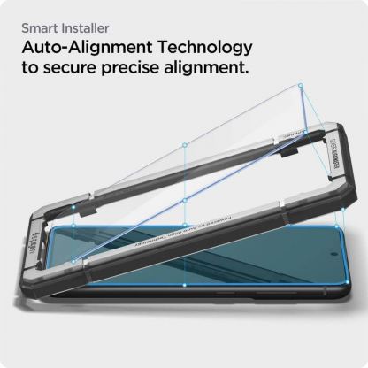 Spigen Glass.Tr Align Master Tempered Glass - калено стъклено защитно покритие за дисплей на Samsung Galaxy S21 FE (прозрачен) (2 броя) 9