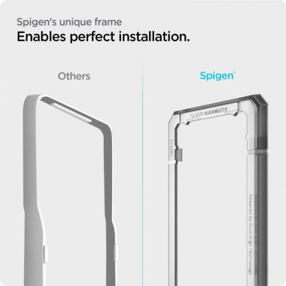 Spigen Glass.Tr Align Master Tempered Glass - калено стъклено защитно покритие за дисплей на Samsung Galaxy S21 FE (прозрачен) (2 броя) 10