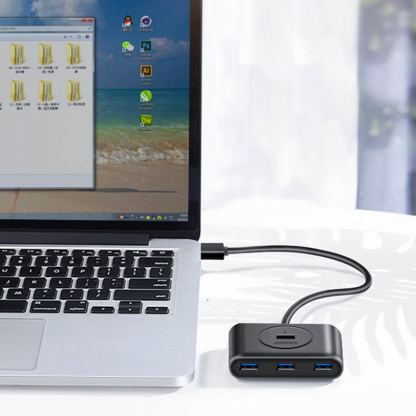 Ugreen USB-A 3.0 Hub 4-port - 4-портов USB 3.0 хъб за компютри и лаптопи с USB-A (100 см) (бял) 10